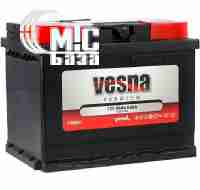 Аккумуляторы Аккумулятор Vesna Premium [415266] 6СТ-66 Ач R EN640 А 242x175x190мм